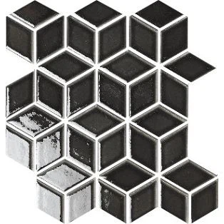 3d sort firkantet flisebadeværelse